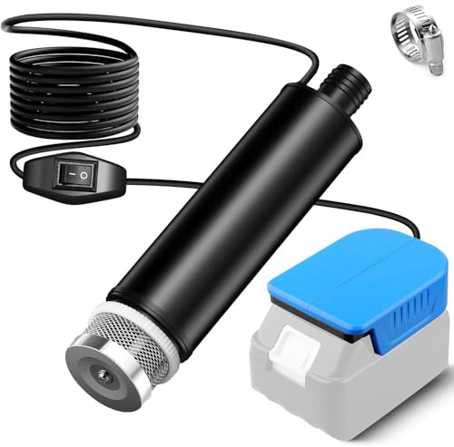 EID Cordless Oil/Water Sump Pump for Bosch Professional 18V, 120W 12V Cordless Rain Barrel Water Transfer Pump,Electric Utility Pu-mp for Garden, Hot Tub, Tank, Pool, Ponds, Aquariums