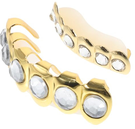 BESPORTBLE Dekorative Zahngrills Mit Strass Für Kostümpartys Cosplay-partys Und Auftritte Zahn Grills Für Stylische Und Modische Optik