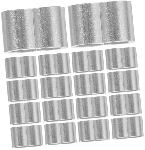 iplusmile 25pezzi Manicotti Terminali Metallici Per Cavi in Alluminio Connettori Terminali Crimpare Morsetti Per Cavi Metallici Terminazione Filo Giunto Compressione