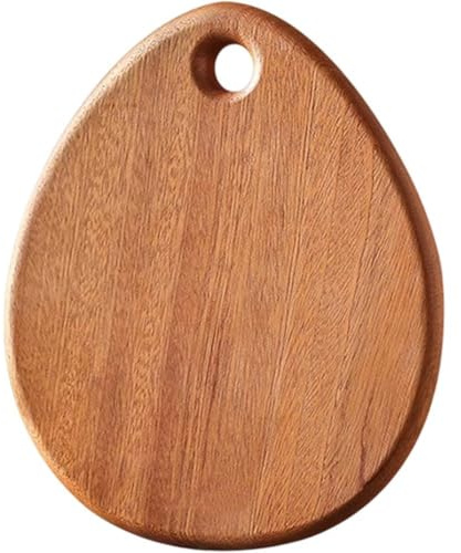 Vobumix Tabla De Cortar De Madera, Tabla De Cortar De Cocina, Panel De Cortar con Orificio para Colgar, Bandeja De Cortar Portátil para Picar Y Cocinar Alimentos