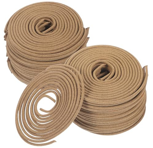 Incienso Espiral Natural 1 Caja de Especias Marrón para Interiores | Aroma Fresco sin Químicos, Soporte Incluido, Clubes y Salas de Meditación, Ayuda a Dormir