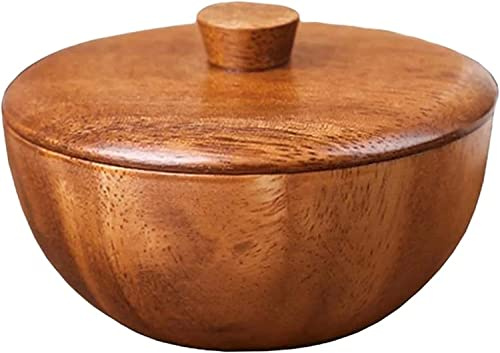 Träskål for frukt och sallad, 3,77 x, 2,67 tum Trätallrikar for, skål for hushållsartiklar, kryddskål for kök restaurang