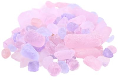 KESYOO Galets de Cristal Naturels Rose Violet 500 G Gravier Roulé Décoratif pour Aquarium D’intérieur, Pierres de Cristal Lisses, Adaptées Eau Douce et Eau Salée, Décoration Aquarium