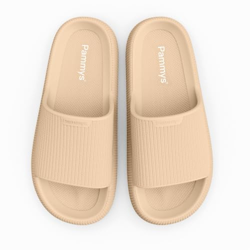 PAMMYS Originals Sandales d'été confortables pour femme - 100 % EVA - Végétalien et sans BPA - Sandales de bain antidérapantes pour la plage, la ville, le jardin et la piscine