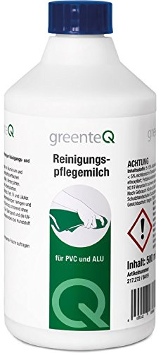 greenteQ Reinigungs- und Pflegemilch 500 ml Kunststoffreiniger Aluminiumreiniger Reinigungsmittel Reinigungsmilch