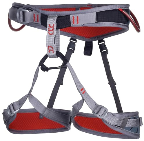 C.A.M.P. - Imbracatura da arrampicata - FLINT - S - Nero/Rosso