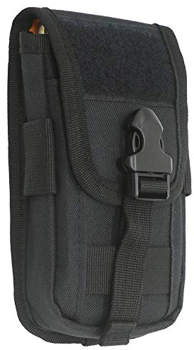 LefRight EDC MOLLE Phone Belt Holder Holster Waist Pouch Bag Card Slots with Bottle Hanging Buckle D Ring Clip