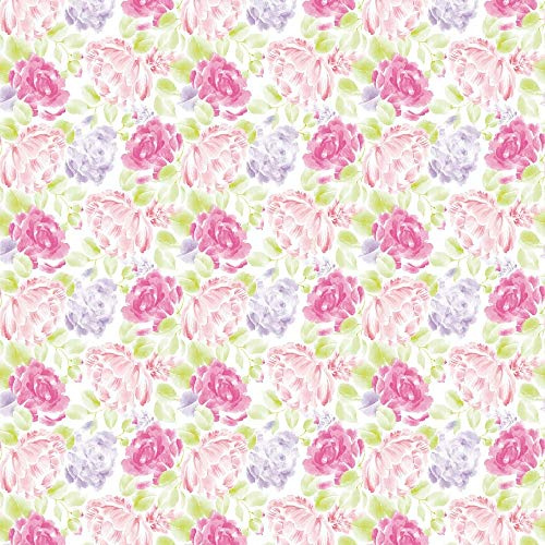 Mank GmbH Tischdecken aus Airlaid Mitteldecken 80 x 80 cm Mank Einmal Tischdecke für Gastronomie 20 Stück Frühlingsdecke Mitteldecke Blumen Floral Valerie