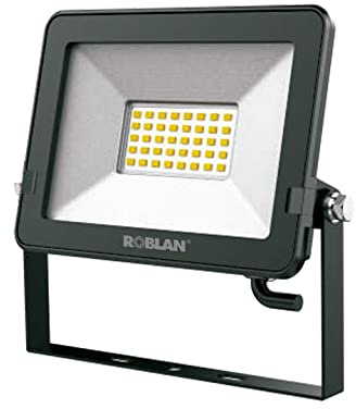Proyector Led para exterior de 20W. Luz FRÍA. Marca Roblan MHLF20B