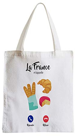 Fabulous Grand Sac Shopping Plage Etudiant La France M'Appelle Gastronomie Pain Croissant