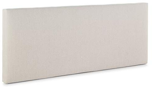 Marckonfort Tagomado Kopfteil mit natürlichem Leinen gepolstert 150x60 cm, 8 cm dick, inklusive Hängezubehör