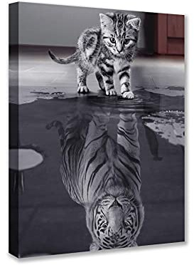 Mindset Is Everything Wall Art Motivational Posters Inspirational Entrepreneur Positive Quotes Canvas Prints 1 Piece Painting Picture Framed Artwork Living Room Office Wall Decor 12''W x 16''H