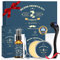Kit Barbe Homme, Oukzon Kit Croissance Barbe, Coffret Cadeau Soins Barbe Homme Professionnel - Produit Barbe avec Rouleau Barbe, Huile Barbe, Baume Barbe, Ciseaux Barbe | Pousse barbe et Cadeau Homme