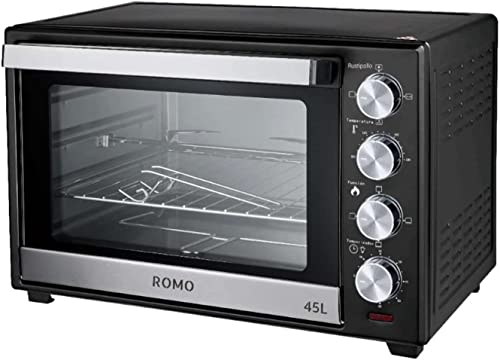 Suinga - Forno elettrico da tavolo Convenzione e Rustitore 45 L. 2000 W. Temperatura fino a 230 °C, Timer con spegnimento 60 min. Colore nero