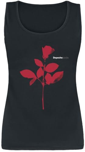 Depeche Mode Rose Frauen Top schwarz L 100% Baumwolle Band-Merch, Bands, Nachhaltigkeit