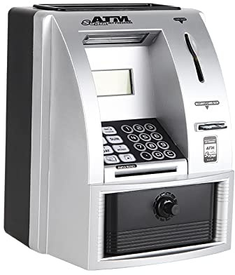 zalati Emulation ATM Maschine Sparschwein Auto Scrollen Papier Spardose Kann Haus Spielzeug für Bargeld Münzen Aufbewahrung
