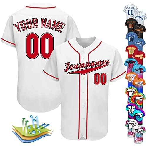 Maglia da baseball personalizzata Camicie da baseball personalizzate per uomo donna bambini stampa nome numeri abbottonatura uniforme sportiva