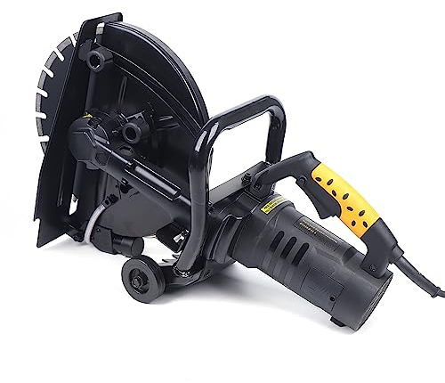 3200W Schlitzmaschine, 220V Elektrisch Betonschneider Trennschleifer Fugenschneider, Mauernutfräse Schlitzbreit, mit Wasserpume und Wasserleitung