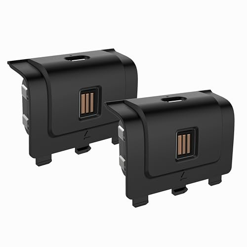 snakebyte Batterie per controller Xbox, 2 batterie ultra potenti da 1100 mAh, per controller wireless Xbox X|S & One, protezione da sovraccarico e ricarica rapida, 5 anni di garanzia (bianco)