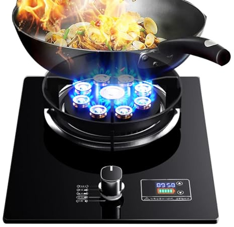 Gaziniere Gaz - Cuisiniere Gaz - Poele A Gaz, Cuisinière À Gaz De Camping 5,2 KW, Cuisinière À Gaz De Bureau Et D'installation Encastrée, Cuisinière De Fête En Plein Air Pour Caravane Livrée (Color :