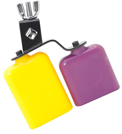 Toyvian Schlagzeug Cowbell Satz Aus Holz Mit Hoch Tief Ton Blocktrommel Robustes Zubehör Für Professionelles Percussion Drum Kit
