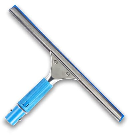 Durable Shower Squeegees, Shower Scraper Rubber Blade Length 35cm Shower Window Squeegee Height 15cm weight 300g Streak-Free Cleaning for Washing Drying Shower Bathroom Kitchen Home Tile Floor Blue