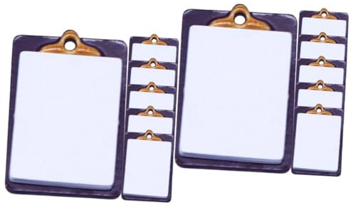 VICASKY 12stücke Teiliges Mini Schreibtafel Modell Puppenhaus Zubehör Für Kreative Deko Und Spiel Für Junge Mädchen Und Puppenliebhaber