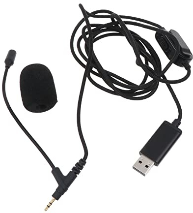 Haoyull Micrófono USB Lavalier USB de 2,5 mm, micrófono de solapa con clip, micrófono de condensador omnidireccional