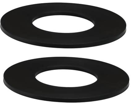 EMSea 2 Piezas Arandelas de Goma de Nitrilo para Tapa de Tanque de Aceite de 2,5 X 1,25 Junta de Sellado Métrica Compatible con Monza Tapa de Tanque de Combustible de 2,5 Color Negro