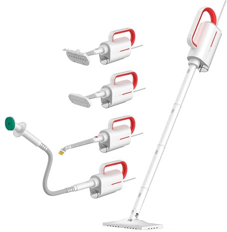 CAILION Pulitore a Vapore, Piccolo Vaporizzatore per Vestiti, Pulitore a Vapore Multiuso per La Pulizia della Casa, Pareti, Pavimenti, Mobili, Moquette e Tappezzeria