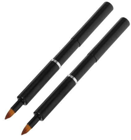 NIYANGLE 2pièces Pinceau à Rétractable Applicateur Outil De Maquillage Pratique