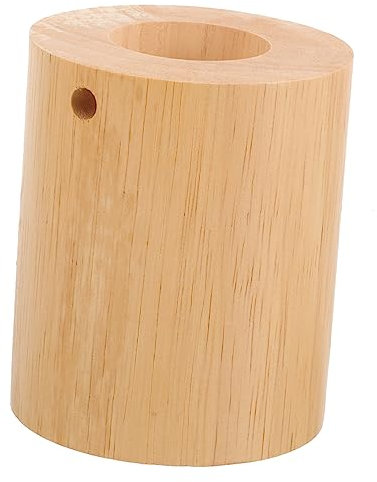 DIYEAH Socle De Lampe Cylindrique En Bois D'hévéa Led Socle Lumineux Léger Pied De Lampe De Table Pour Bureau Chambre Salon Usage Quotidien