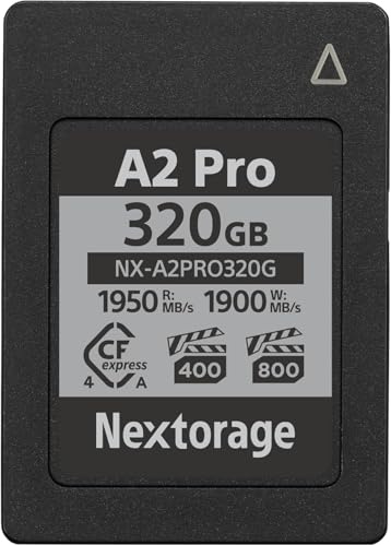 Nextorage CFexpress Type A 320Go, Carte mémoire VPG 800 VPG 400 Japonaise CF Express TypeA Card 320GB, Accessoires Photo et caméscopes pour appareils Photo Sony/Fujifilm, A2PRO NX-A2PRO320G