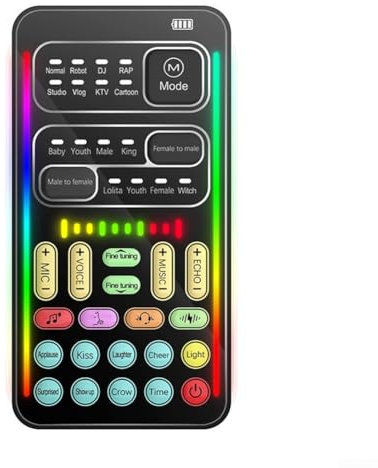 Pour un modificateur de voix amusant et compact avec huit voix différentes pour profiter à tout moment (carte son)