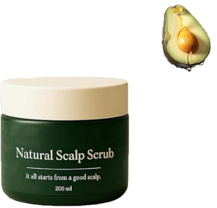 Scrub per cuoio naturale lissima, nutri il cuoio capelluto e i capelli, idratante e confortevole, delicata formula delicata per tutti i tipi di capelli (1Pcs)