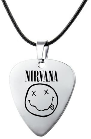 fycouyee Persönlichkeit Edelstahl Gitarre Plektrum Halskette Schlüsselanhänger Hip Hop Schmuck