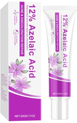 12% Azelaic Acid Cream Balances Skin Tone, Facial Serum Cream for Acne Prone Skin, Reduces Redness, Even Skin Tone