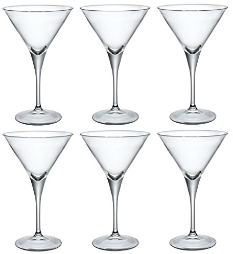 Bormioli Rocco Bicchiere da Martini/Cocktail Ypsilon - 245 ml - 6 Pezzi
