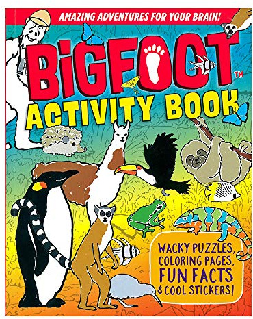 West Coast Paracord Bigfoot Activity Book – Amazing Adventures for Your Brain – Wacky Puzzles, Coloring Pages, Fun Facts, and More Than 100 Sticke
