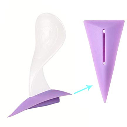 LNIMIKIY Rasierschablone Silikon Privates Rasiermesser Trimmer Linie Herz Bikini Dreieck Sexy Weiblich Geheimnis Intim Shaping Tool Scham(Dreieck)
