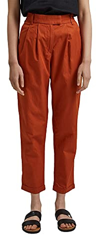 ESPRIT Collection Pantalones de Mujer 061eo1b301, 805/terracota., 36W x 28L