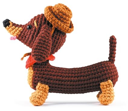 GRAINE CREATIVE Meine Amigurumi Häkelplüschbox Dackel