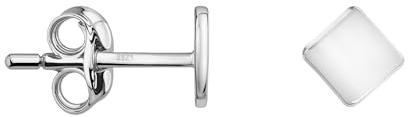 SOFIA MILANI - Damen Ohrringe 925 Silber - Quadrat Viereck Ohrstecker - E1410