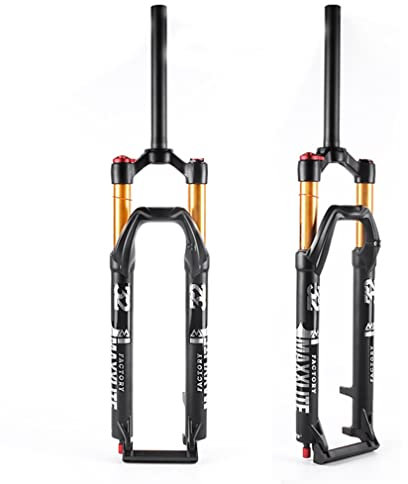 Mountainbike Federgabel 26/27.5/29 Zoll MTB-Luftgabel 100mm Federweg Scheibenbremse Vorderradgabel 1-1/8 Dämpfung Einstellen QR 9mm (Color : HL, Size : 29inch)