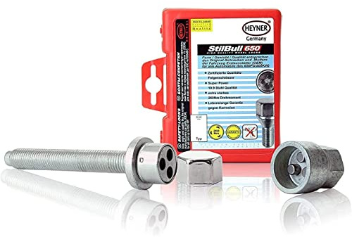 HEYNER Locking Wheel Bolts Selection Fits VW Transporter T5 T6 of Spare Wheel Anti-Theft Kit (T5 Long Bolts 90.5mm BIA/AA)
