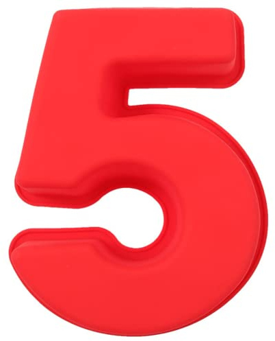 MEETOZ 25,4 cm große Silikon-Backform mit Zahlen, 3D-Backform, für Geburtstag, Jahrestag, Party und besondere Tage (5)