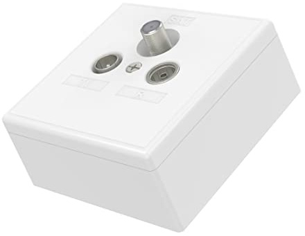 Universelle Antennendose Skitu, Durchgangsdose, 10 dB, 4in1