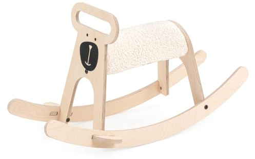 MAMATOYZ Pony Bear Wooden Rocker for Kids - Fun and Safe Children's Rocking Horse