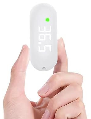 SUMKTO Thermomètre Frontal Rechargeable Mini thermomètre USB Moniteur numérique pour bébé température corporelle Compteur de fièvre Infrarouge pour Enfants