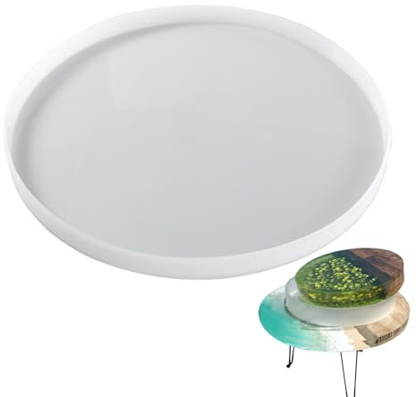 Fulenyi Molde de resina epoxi de silicona de 50 cm para tabla de cortar, mesa de río, bandeja, mesa de café, decoración del hogar